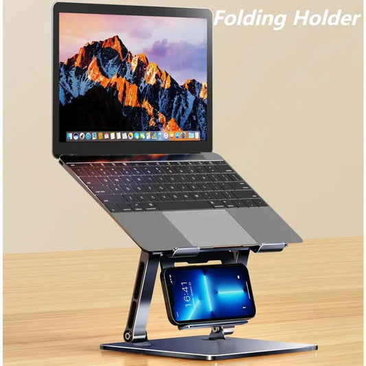 Verstellbarer Aluminium Laptopständer für ergonomisches Arbeiten. Geeignet für Macbook und PC-Laptop